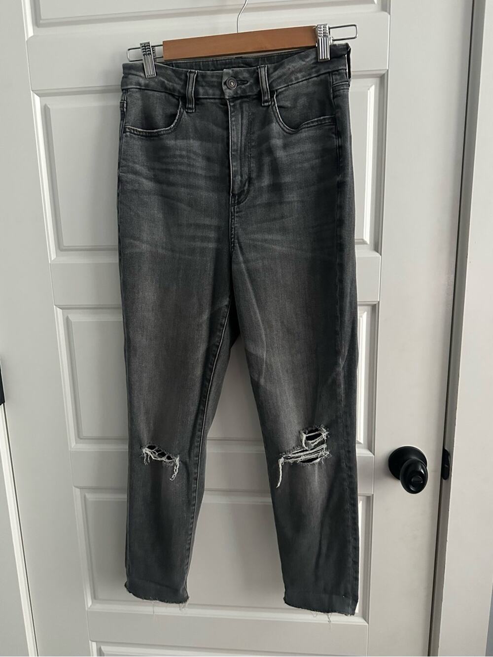 American Eagle Outfitters 6 High Waist Next Level Stretch Slim Jeans Grunge